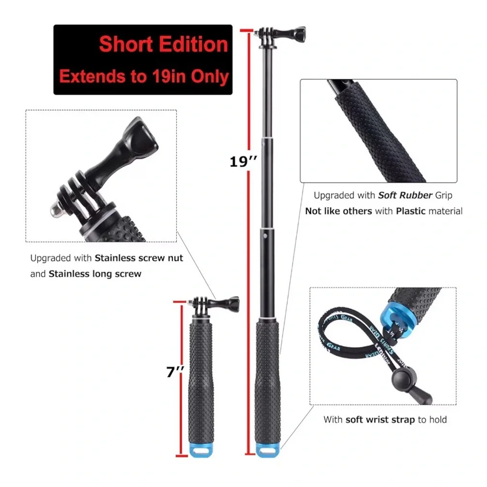 Selfie Stick 19” Extension, new.